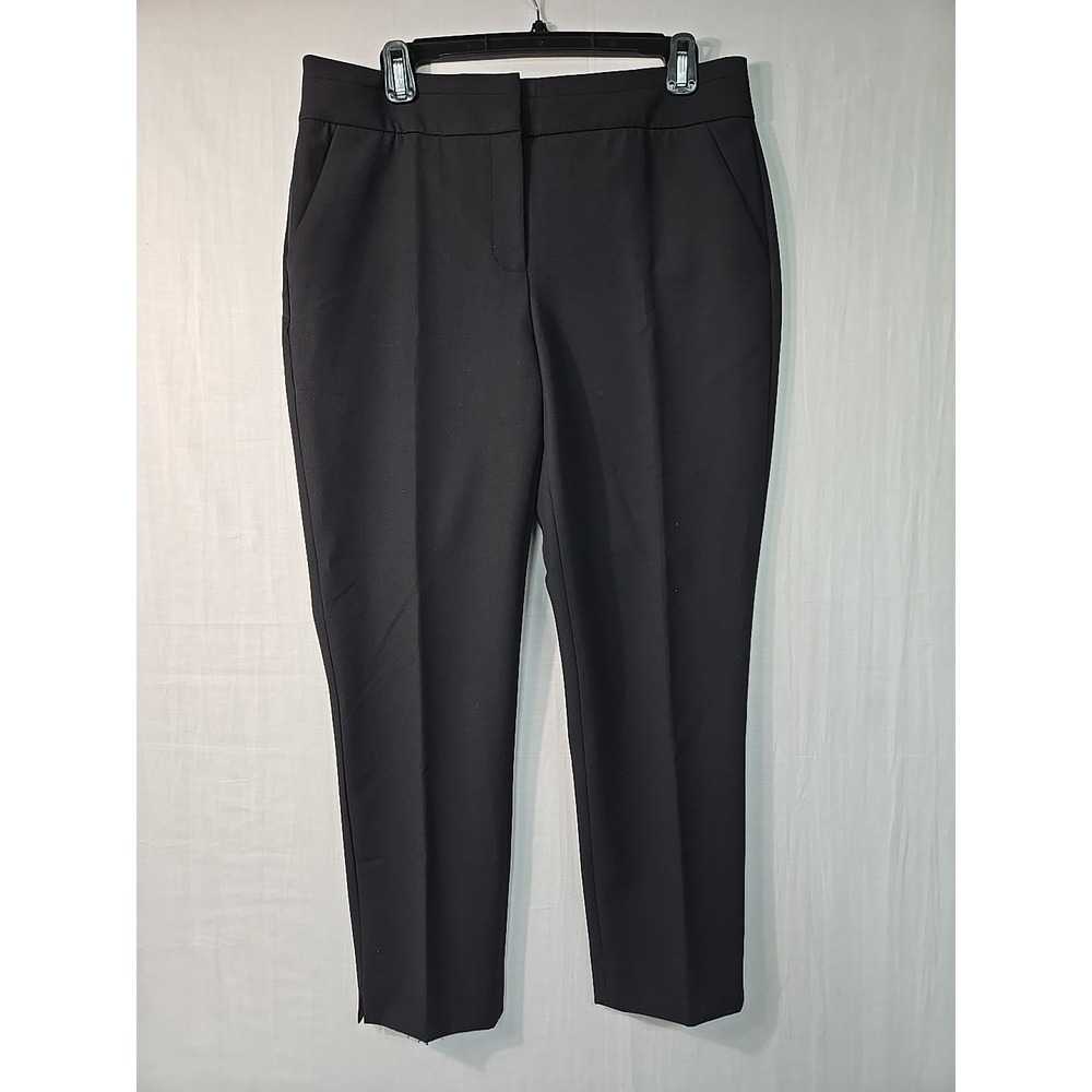 Chico's Size Women's‎ 1R (Med) Black Straight Leg Stretch Pants Classic